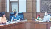  ??  ?? File photo of a meeting between School Education Minister Varsha Gaikwad and Chief Minister Uddhav Thackeray.