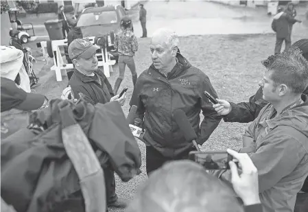  ?? PAT MCDONOGH/THE COURIER-JOURNAL ?? Trainer Todd Pletcher is set to send four horses to the starting gate for Saturday’s Kentucky Derby as he seeks his third Run for the Roses victory.