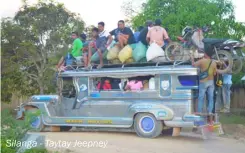  ??  ?? Silanga - Taytay Jeepney