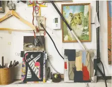  ??  ?? A peek inside artist Mark Dicey’s Calgary studio.