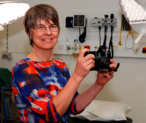  ??  ?? Dr Amanda Oakley: a diagnosis can be made on photograph­s alone 95% of the time.