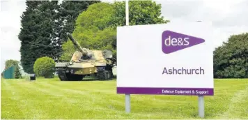  ?? Picture: Submitted ?? The main entrance to the military base at Ashchurch