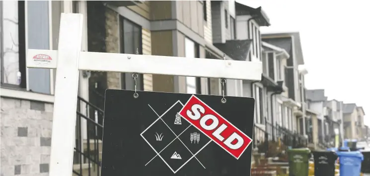  ?? JIM WELLS / POSTMEDIA NEWS FILES ?? Economists say Calgary’s housing market is the hottest in the country. Vacancy rates in the city are at historic lows and rents are projected to reach Toronto levels in a few years.