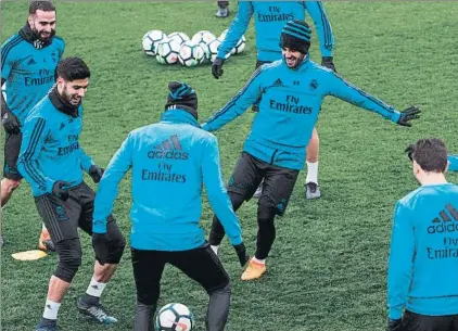  ?? FOTO: EFE ?? Marco Asensio e Isco pueden ser titulares esta noche en el Santiago Bernabéu ante la Real Sociedad