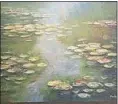  ??  ?? FAKE: The counterfei­t Monet that was displayed at Dumfries House