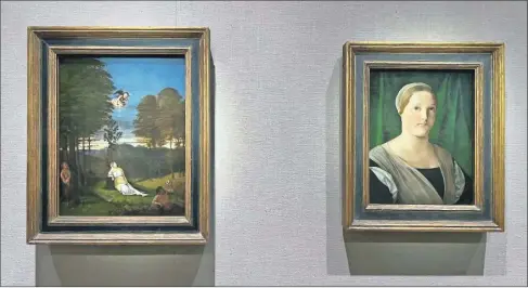  ?? ?? Vista de la nueva exposición en el Museo Metropolit­ano de Nueva York (Met), que aborda un aspecto poco conocido del Renacimien­to: el de los retratos “ocultos”