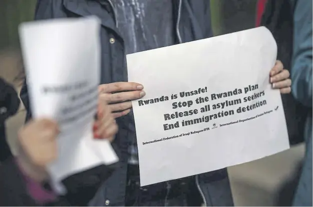  ?? ?? Critics of the Westminste­r scheme to send asylum seekers to Rwanda have warned any refugees who identify as LGBT+ could be persecuted in Rwanda