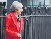  ??  ?? Theresa May, primera ministra británica.