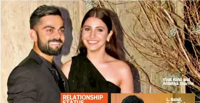  ??  ?? Virat Kohli and Anushka Sharma