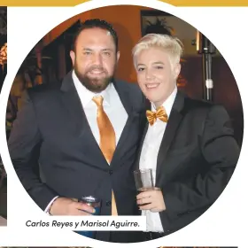  ??  ?? Carlos Reyes y Marisol Aguirre.