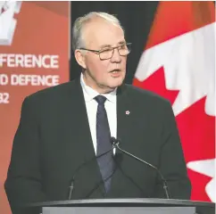  ?? SEAN KILPATRICK / THE CANADIAN PRESS ?? “Ukraine needs much more ammunition — and quite frankly, so does Canada,” said Defence Minister Bill Blair.