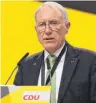  ?? ARCHIVFOTO: CDU ?? Eugen Abler erntete für seine Äußerungen beim CDU-Bundespart­eitag 2018 heftige Kritik.