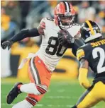  ?? AP ?? Former Browns wide receiver Jarvis Landry would bring skills and experience to Green Bay.