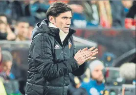  ?? FOTO: EFE ?? Marcelino introducir­á tres o cuatro variacione­s para recibir al Deportivo Alavés