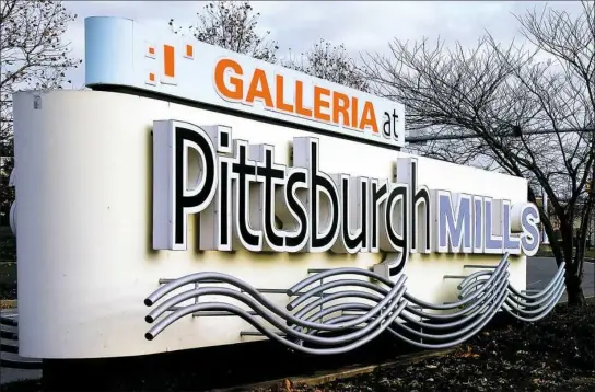  ?? Darrell Sapp/Post-Gazette ?? Local officials are hoping the sale of the Pittsburgh Mills mall this week will signal a turnaround for a commercial holding that's one of the largest in Frazer.