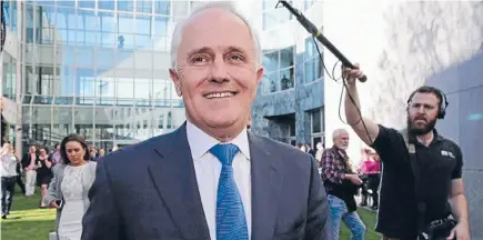  ?? Photo: FAIRFAX ?? NewAustral­ian Prime Minister Malcolm Turnbull’s political honeymoon has just started despite him being only a handful of votes away from oblivion.