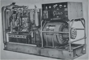  ??  ?? pfrom the 1945 operator’s manual, here’s is what the PR245A looked like new. All 5,900 pounds of it. Below the exciter head is the integral 10 gallon day tank between the skid rails. The unit was designed to be operated from either a fuel trailer or 55 gallon drums.