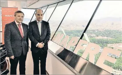  ?? EUROPA PRESS ?? Ricardo Garzó y José Manuel Inchausti, director territoria­l y director general de Mapfre España