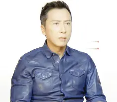  ??  ?? Donnie Yen sees growth ahead.