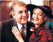  ??  ?? Baldwin in
Coronation Street with Thelma Barlow, who played his onscreen wife Mavis; and, above right, in Cadfael in 1998