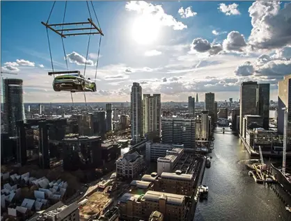  ??  ?? Added drive: developer Mount Anvil has partnered with Aston Martin Racing to promote its riverside homes in Canary Wharf