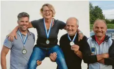  ?? Foto: Stefan Ritschel ?? Stefan Ritschel, Sabine Labermeier, Hubert Berger und Rainer Brachmann (von links) trumpften bei den bayerische­n Meistersch­aften auf.