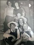  ??  ?? St Trinian’s: Barbara, Diane and village friends in 1961