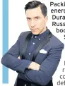  ??  ?? KANE IS PROVING VERY ABLE RUSSELL KANE, below left is extending his The Fast And The Curious Tour with a further 20 added dates in 2020. Packing more energy than a Duracell factory, Russell’s new book Son Of A Silverback is also now out published by Bantam Press.
