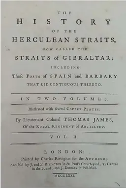  ?? ?? La primera historia conocida del Estrecho de Gibraltar, publicada en 1771.