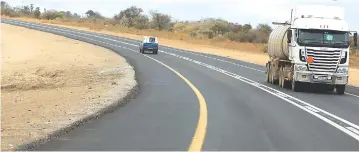  ?? — ?? Part of the section of Harare-Masvingo-Beitbridge Highway constructi­on and rehabilita­tion project in Chivhu that was commission­ed by President Mnangagwa recently. Picture: Tawanda Mudimu
