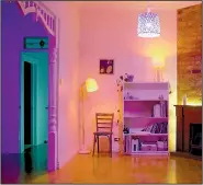  ?? Courtesy of LifX ?? Feeling Rosy? — Imagine what the ’80s would have been like with these LED smart lights from LifX. They let you control the color and brightness of the lights in your home from your phone.