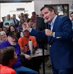  ??  ?? Audience members laugh as U.S. Senator Ted Cruz makes joke about the Democratic Party during a campaign stop Thursday, Aug. 30, 2018, in Abilene, Texas. RonAld W. ERdRIch/ThE AbIlEnE REPoRTER-nEWS VIA AP