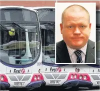  ??  ?? ●●Council transport chief Phil Burke (inset) criticised the axing of three bus services