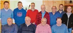  ?? Foto: Franz Achter ?? Der neue und alte Vorstand der Griesbache­r Grillgemei­nschaft: (stehend von links) Markus Brandl, Stefan Wagner, Wolfgang Hackenberg, Martin Heinrich, Josef Jung, Jakob Wünsch und Werner Loschko, (sitzend von links) Günter Geng, Franz Schramm, Ferdinand...