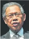  ??  ?? Datuk Seri Mustapa Mohamed