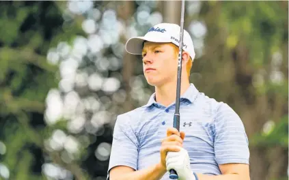  ??  ?? Dialled in Gregor pictured during his course record equalling round at Bruntsfiel­d on Tuesday. Photo: Scottish Golf
Division 1 - G Swingler (4) 67, P Gardiner (6) 68, A Cooper (5) 69. Division 2 - JP Stewart (13) 66, M Morton (16) 66, S Miller (14) 68. Division 3 - G Nicoll (18) 67, P Robertson (18) 67, G Clark (18) 70.
F Christie (29) 36pts, L Fertacz (14) 36pts, G Wallace (05) 34pts.
Division 1 - J Milne (4) 34pts, M Miller (10) 32pts, B Godley (12) 27pts. Division 2 - P Hill (23) 33pts.
Nett - R Medinelli 143, S Park 144, C McGann 145.