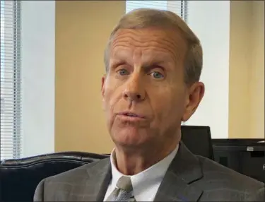  ?? MARIA DANILOVA — ASSOCIATED PRESS ?? Frank Brogan, assistant secretary of elementary and secondary education, is shown in his office at the Education Department in Washington on Thursday.