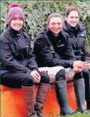  ??  ?? IN THE HOT SEAT Katie Walsh, Bryony Frost and Rachael Blackmore