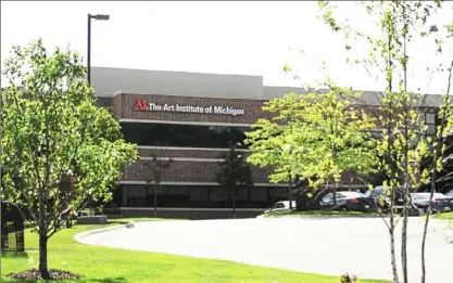  ?? Daniel Moore/Post-Gazette ?? The Art Institute of Michigan in Novi, Mich., announced in July it would shutter by the end of the year. The school, which opened in 2008, has taught hundreds of students from suburban Detroit in the fields of creative studies, including animation, culinary arts, fashion design and photograph­y.