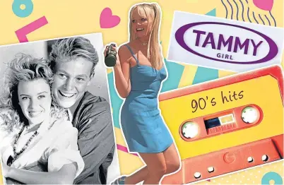  ?? ?? Kylie, Jason and Baby Spice have brought back fond memories of pre-teen utopia Tammy Girl.