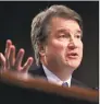  ?? Associated Press ?? Supreme Court nominee Brett Kavanaugh in Washington this month.