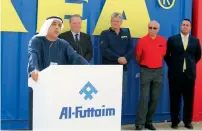  ?? Photo by Leslie Pableo ?? Omar Al Futtaim, Vice Chairman of Al Futtaim at the official ground breaking of the newest Al Futtaim retail developmen­t at Jebel Ali, Dubai on Monday. —