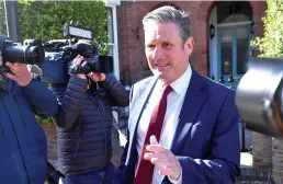  ??  ?? Defeat… Starmer says his party has “lost its connection” to voters
