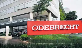  ?? ARCHIVO ?? Fachada del edificio de la empresa megacontra­tista Odebrecht ubicada en Brasil.