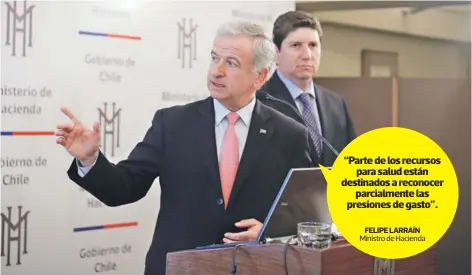  ?? FOTO: MARIO TELLEZ ?? Ministro de Hacienda, Felipe Larraín, entregó algunos ejes del la Ley de Presupuest­os 2019.