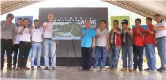  ??  ?? GROUNDBREA­KING. Aboitiz-owned Hydro-electric Developmen­t corporatio­n (HEDCOR) officially launched the groundbrea­king of Bineng Combined Hydro in La Trinidad, Benguet December 5 headed by Aboitz Power executive director Chris Sangster, Hedcor senior...