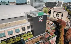  ?? Tyler Sizemore/Hearst Connecticu­t Media file photo ?? WWE is based at 677 Washington Blvd. in Stamford.