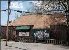  ?? (Arkansas Democrat-Gazette/Cary Jenkins) ?? The legendary White Water Tavern has been closed for more than a year as the covid-19 pandemic had its way with the world. Co-owner Matt White says big things are being planned for its reopening, which will probably occur this summer.