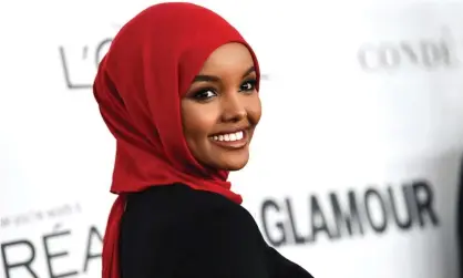  ??  ?? The Somali-American model Halima Aden appears twice in Sports Illustrate­d’s 2019 Swimwear Issue. Photograph: Evan Agostini/ Invision/AP