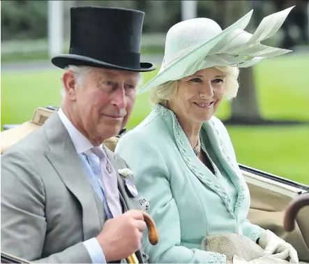  ?? BEN STANSALL/AFP/ GETTY IMAGES ?? Charles, Prince of Wales and his wife, Camilla, Duchess of Cornwall. The author of a new book about the prince works to improve the public’s perception of Charles.